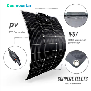 Panneaux solaires flexibles personnalisés Cosmoxstar 300W 200W 100W 50W, légers, pliables, noirs, efficacité 21,7%, 1200x540mm FSP - Product Image 1