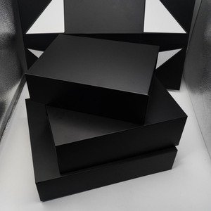 Caja de regalo de cartón negro de MOQ bajo Tapa de cierre magnético <span class=keywords><strong>Precio</strong></span> barato Caja rígida Crema facial Polvo suelto Crema para ojos Limpiador facial - Product Image 4