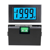 Voltmeter tampilan Digital DC, dengan kepala tampilan LCD DC 12V 24V 72V 100V modul pengukuran D69-30