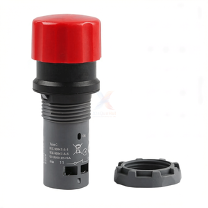 Botón de Paro de Emergencia Compacto Original CE3T-10R-02, Cabeza de Hongo Roja de 30mm, 2NC, Disponible en Stock - Product Image 2