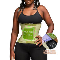 Fajas Colombianas Reductoras y Moldeadoras con Soporte Lumbar y Control Abdominal para Mujer con Velcro