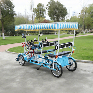 <span class=keywords><strong>Bicicleta</strong></span> <span class=keywords><strong>Familiar</strong></span> de Alta Calidad con Pedales Asistidos por Energía Solar, 6 Asientos, <span class=keywords><strong>4</strong></span> <span class=keywords><strong>Ruedas</strong></span> y Asientos para Bebés, Ideal para Atracciones Turísticas - Product Image 2