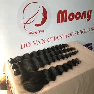 Extensions de cheveux humains vierges naturels vietnamiens Remy non traités en gros, lots de cheveux bouclés crépus bruts, tissage de cheveux Genius - Product Image 6