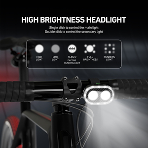 Ensemble de feux de vélo CYCLAMI CY300T, phare avant avec feu arrière, rechargeable TYPE-C, facile à installer, accessoires de vélo pour route et <span class=keywords><strong>VTT</strong></span> - Product Image 5