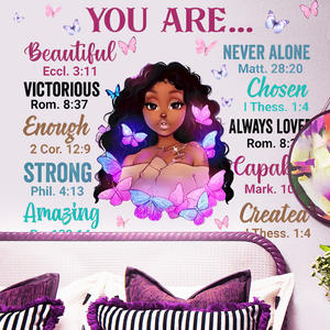 Decorazione per la casa autoadesiva citazione di arte della parete adesivi per <span class=keywords><strong>bambina</strong></span> - Product Image 5