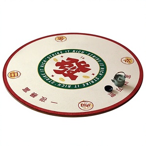 Tappetino <span class=keywords><strong>da</strong></span> <span class=keywords><strong>Gioco</strong></span> Insonorizzato Antiscivolo in Velluto Cristallo <span class=keywords><strong>per</strong></span> Casa, Scacchi e Mahjong, Rotondo in Poliestere, Produzione Cinese all'Ingrosso - Product Image 1