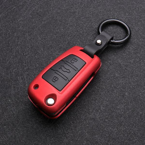 ABS Carbon Fiber Silicone Car Key Cover Protector Case for Audi <b>A3</b> A4 A5 C5 C6 8L 8P B6 B7 B8 C6 RS3 Q3 Q7 TT 8L 8V S3 Keychain - Product Image 4