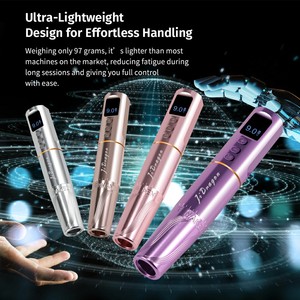 JiDragon popolare macchina del tatuaggio senza fili LCD schermo Display Cordless macchina PMU senza vibrazioni e rumore per il tatuaggio del sopracciglio - Product Image 3