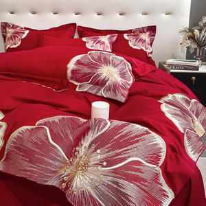 Parure de lit de luxe 100 % coton de style européen - Linge de lit uni respirant en coton doux pour hôtel et maison - Product Image 3