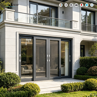 Fenêtres coulissantes en aluminium sur mesure avec moustiquaire durable intégrée pour balcon et terrasse