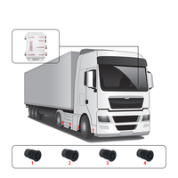 Kit intelligent de stationnement pour camion universel 24V, aide au stationnement pour bus, détection d'angle mort et marche arrière pour chariot élévateur, 4 capteurs de stationnement pour camion