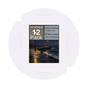 Picture <strong>Frames</strong> Wholesale Acid Free Matboard Bevel Cutting Cream Core 11x14 Picture <strong>Frame</strong> Passepartout for Home Decoration - Product Image 1