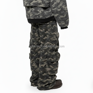 ขายส่งกลางแจ้งที่กําหนดเองพิมพ์ยูทิลิตี้กระเป๋าผู้ชายกางเกง Camo คาร์โก้ทํางานถุงกางเกงลายพรางผู้ชาย - Product Image 1