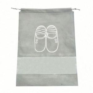 Sac de rangement pour chaussures en non-tissé transparent personnalisé avec cordon de serrage, sac anti-poussière tendance pour voyage - Product Image 6