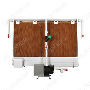 Panneau de refroidissement évaporatif haute performance 7090 7060 avec cadre en <span class=keywords><strong>PVC</strong></span> pour élevages avicoles – Panneau en cellulose alvéolée durable - Product Image 2