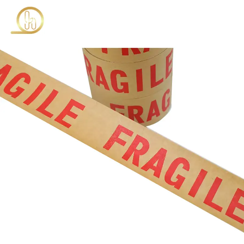 Custom Reinforced Kraft Paper Tape Customized Logo For Industrial Packaging Strapping Reinforcement