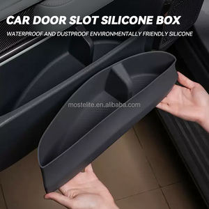 Accessoires intérieurs de <span class=keywords><strong>voiture</strong></span>, boîte de rangement de porte, ensemble de 4 pièces, boîte de rangement de poignée de porte avant et arrière en TPE pour accessoires Byd Leopard 5 - Product Image 2