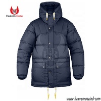 Chaqueta de plumón de color sólido de alta calidad para hombre, impermeable, transpirable, de poliéster, de talla grande, temporada de invierno con cierre de cremallera en oferta