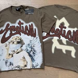 Camiseta de Hombre Estilo Hip Hop con Diseño de Cupido, Manga Corta, Oversize, Estilo Urbano Informal, 100% Poliéster, Antiarrugas y Antipilling para Uso Diario - Product Image 2