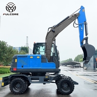 Efisiensi Kerja Tinggi Mini Excavator FULCORE Kapasitas Bucket 0.27m³ Kemampuan Manuver Tinggi untuk Penanganan Material Mini Excavator