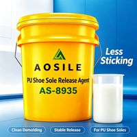 Agente Desmoldante para Suelas de Zapatos de PU AOSILE AS-8935, Agente Desmoldante Ecológico a Base de Agua para el Proceso de Producción de Calzado