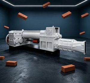 Estrusore Sottovuoto a Doppio Stadio per Macchina per la Produzione di Mattoni Caly, Macchinario per Blocchi, Macchina per la Produzione di Mattoni, Estrusore per Argilla - Product Image 1
