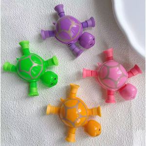 Stretching Tube <b>Turtle</b> <b>Toy</b> Figure Pink Green Orange Purple Fidget <b>Toy</b> For Kids 2 4 Years Unisex Stress Relieving - Product Image 2