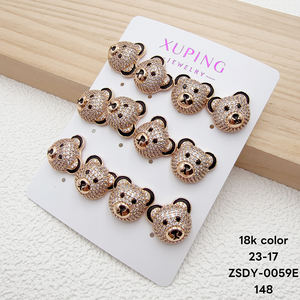 Pendientes de tortuga divertidos de circonita cúbica sintética al por mayor de <span class=keywords><strong>XUPING</strong></span> Jewelry - Product Image 4