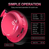 Casque de jeu ONIKUMA GT886 avec batterie 1000 mAh, autonomie de 60h, sans fil 2.4G, faible latence de 40ms