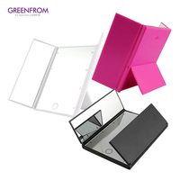 Miroir de maquillage pliable à Led avec capteur tactile