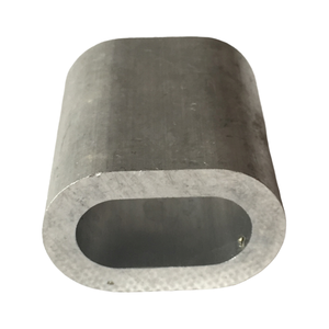 Hardware metálico-Virola de aluminio Forma C Manga de cuerda de alambre Cuerda de alambre de acero Virola de tubo de aluminio con cobre y nailon - Product Image 2