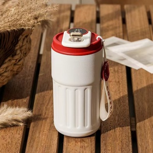 410ml 316 Stainless Steel Vacuum <b>Insulated</b> Office Tumbler Double Wall Thermal Coffee <b>Mug</b> With Rope Lid for Hot and Cold Drinks - Product Image 6