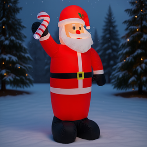 Babbo Natale Gonfiabile da 2,4 Metri per Decorazione Esterna con Luci LED - Product Image 2