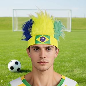 फुटबॉल मैचों के लिए झंडे के साथ फुटबॉल मैचों के लिए झंडे के साथ हेडबैंड और हेडबैंड के लिए <span class=keywords><strong>2026</strong></span> - Product Image 2