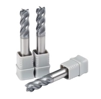 VUILI Fraise à queue en carbure cémenté AlTin/Tin, 3 cannelures, hélice 35°, HRC55-65, super dure, outils de fraisage gauche/droite, garantie 3 ans