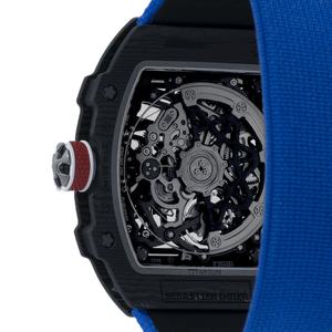 2025 Ultimate <b>Men's</b> Luxury Carbon Fiber <b>Watch</b> 5A Avant-Garde <b>Skeleton</b> Design Custom Oval 20mm Pointer Mechanical Movement 3BAR - Product Image 4