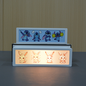 Boîte à lumière LED moderne Anime papier découpé dessin animé point veilleuse pour chambre décor Cool cadeau d'anniversaire alimenté par piles lampes de table - Product Image 3