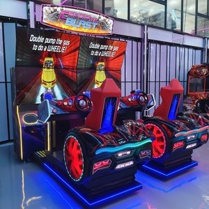 Expérience de simulation de scène réelle de course vidéo dynamique à 4 écrans avec effets sonores musique en métal - Product Image 2