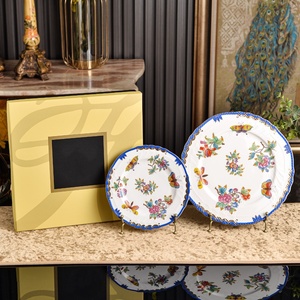 Luxury Floral Butterfly Porcelain Dinner Plate Set Bone China Dish Decorative Dinnerware for Wedding Table Decor - Product Image 3