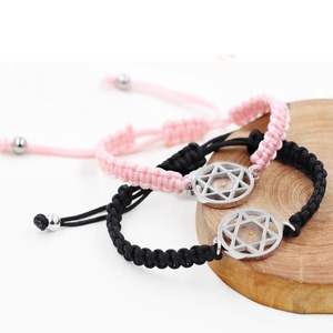 Mode tissé à la main en acier inoxydable foi graine de moutarde hommes et femmes Couple Bracelet en gros - Product Image 4