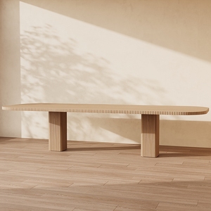 Ensemble de <span class=keywords><strong>table</strong></span> à manger <span class=keywords><strong>ronde</strong></span> de luxe moderne <span class=keywords><strong>rallonge</strong></span> de 8 chaises en bois massif pour bureau hôtel salle à manger pouvant accueillir 10 personnes - Product Image 4