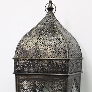 Luckywind Phong Cách Cổ Điển Pháp Đau Khổ Kim Loại Đèn Lồng Nến - Product Image 6