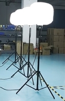 Lampe à ballon LED sur trépied pour chantier mobile, éclairage LED doux et lumineux pour la construction, les événements, les garages et les travaux en extérieur