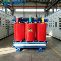 Transformateur industriel triphasé 50 kVA de type sec SCB13, haute fiabilité, isolation de classe F, bobinage toroïdal en cuivre à double enroulement