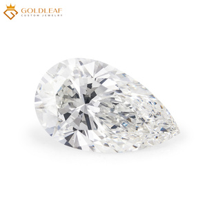 Diamante Cultivado en Laboratorio Goldleaf Pear con Certificado IGI, Venta al por Mayor, Color Blanco E, 1CT 2CT 3CT VVS2 para Fabricación de Joyas - Product Image 1