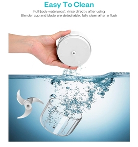เครื่องบดกระเทียมไฟฟ้าแบบพกพา 250 มล. สแตนเลสสตีลทันสมัย ชาร์จด้วย USB 2-in-1 เครื่องสับผักขนาดเล็ก เครื่องบดอาหาร ABS+PC - Product Image 4