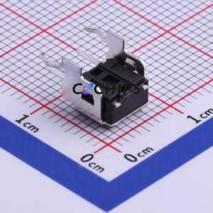 DTSA-61S-V Tactile Switch Through hole Component (THT) Switch Single Pole Single Throw Round Button Right Angle Insert 6.2mm - Product Image 2