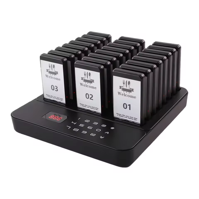 Restaurant Pager System Restaurant Buzzer 999 Channel Calling System Pagers 24 Receivers Waiter Caller Nurse Paging Device