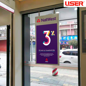 Bảng Hiệu Kỹ Thuật Số Full HD Màn Hình Hiển Thị Video <span class=keywords><strong>Led</strong></span> Cửa Sổ Màn Hình Kép Thiết Kế Siêu Mỏng Hai Mặt - Product Image 4