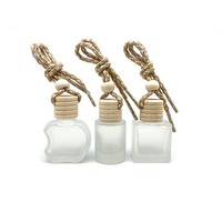 Diffuseur de parfum pour voiture en verre de 8 ml, flacons vides à suspendre